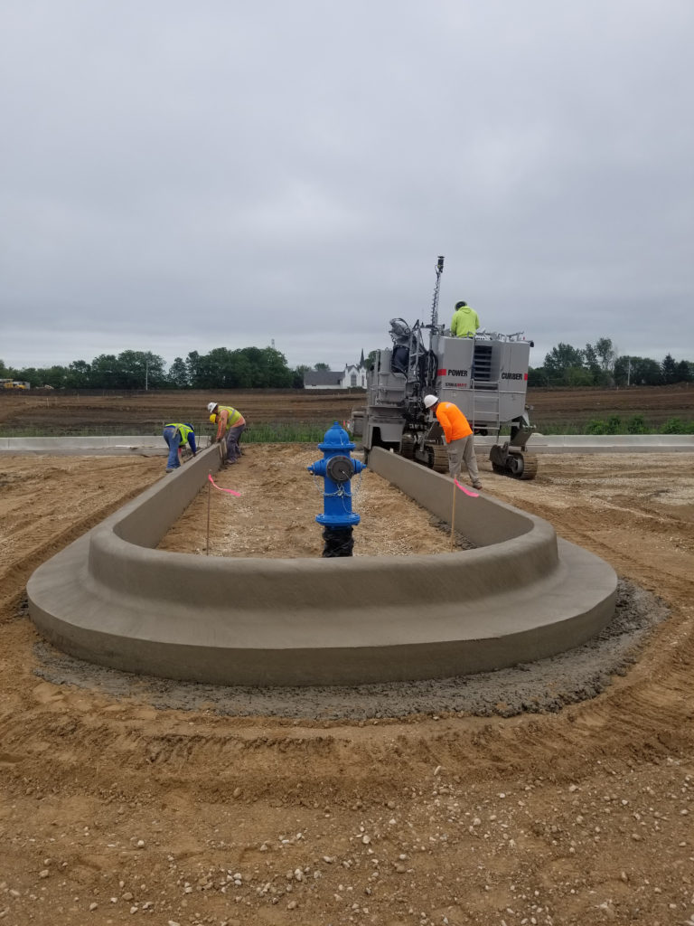 3D/Stringless Positioning Systems Power Curbers