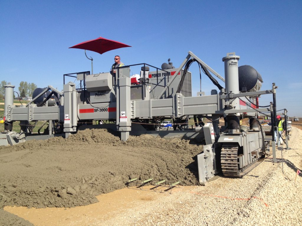 Power Paver SF-3000 paving an interstate