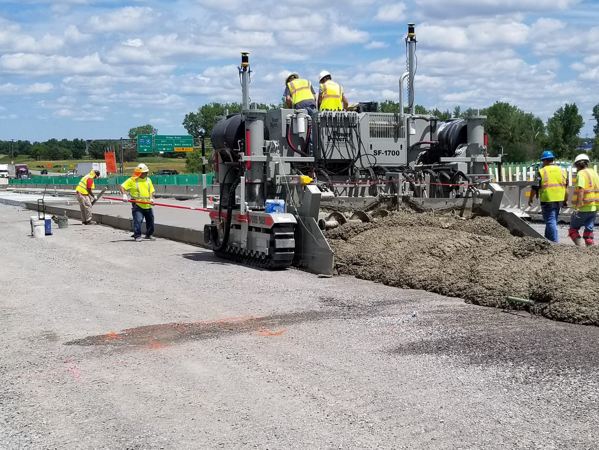 Power Paver SF-1700 paving a highway