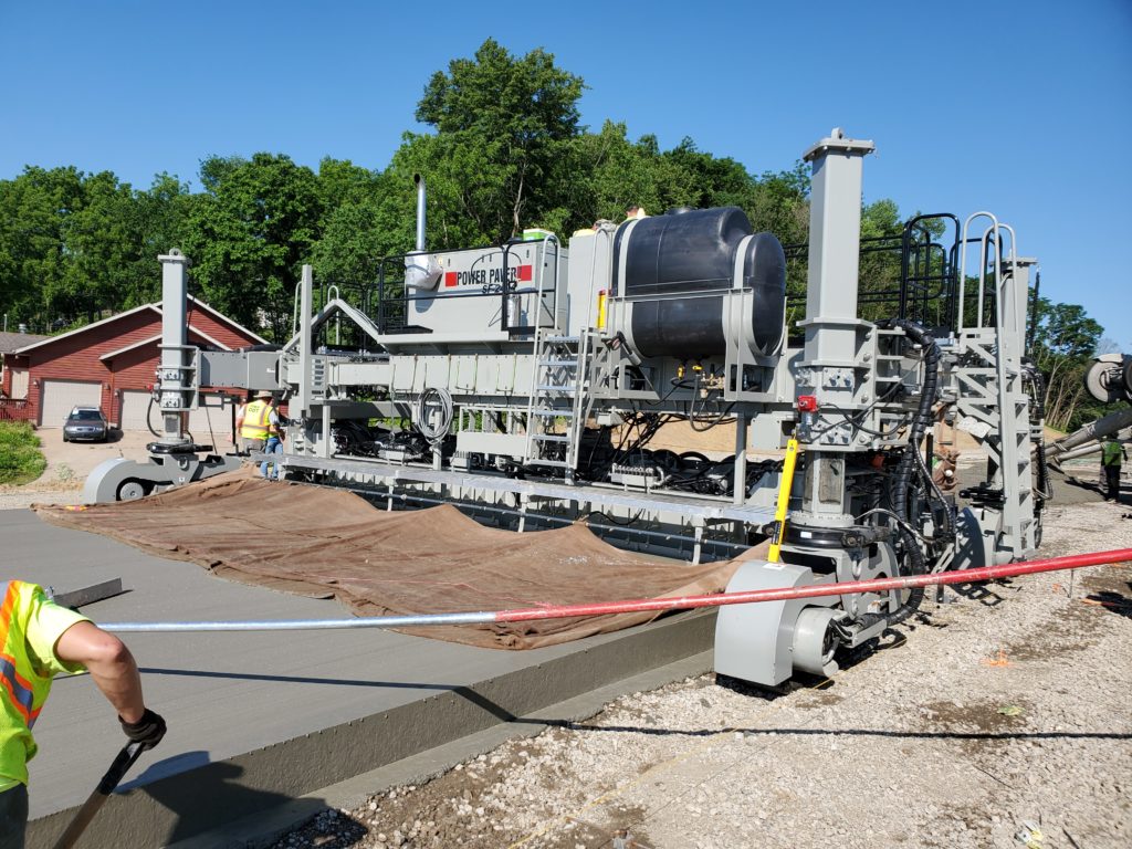 Power Paver SF-2404 paving a highway