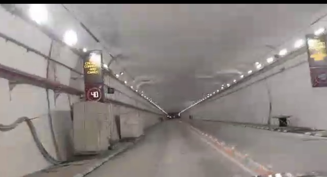Completed tunnel prior to being opened