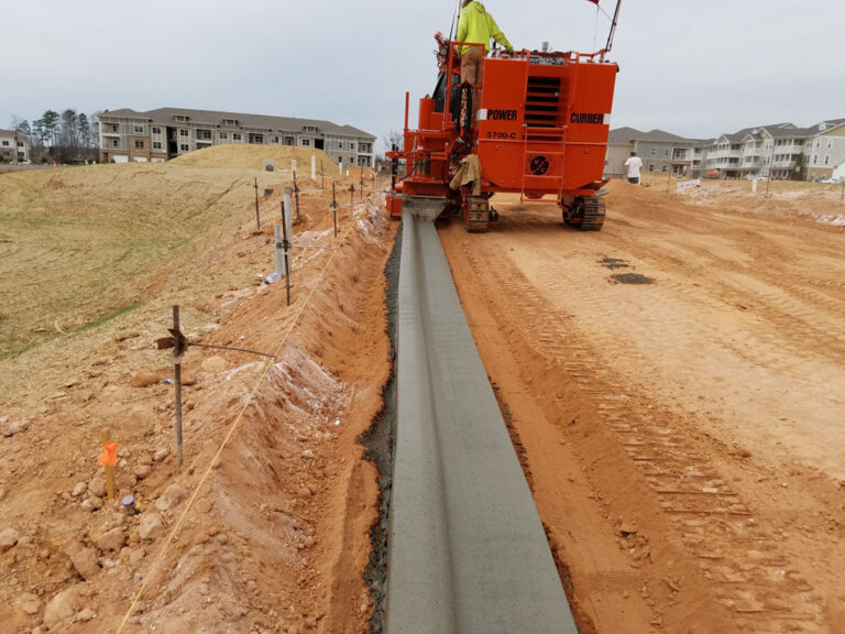 Orange 5700-C curb machine