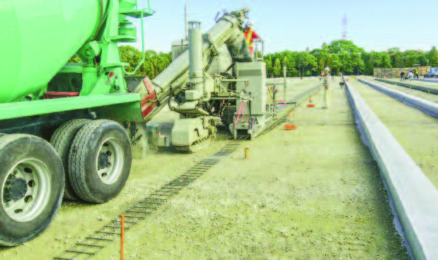 Koyanagawa Company Limited poured 12.6 km of concrete footings for the new solar project